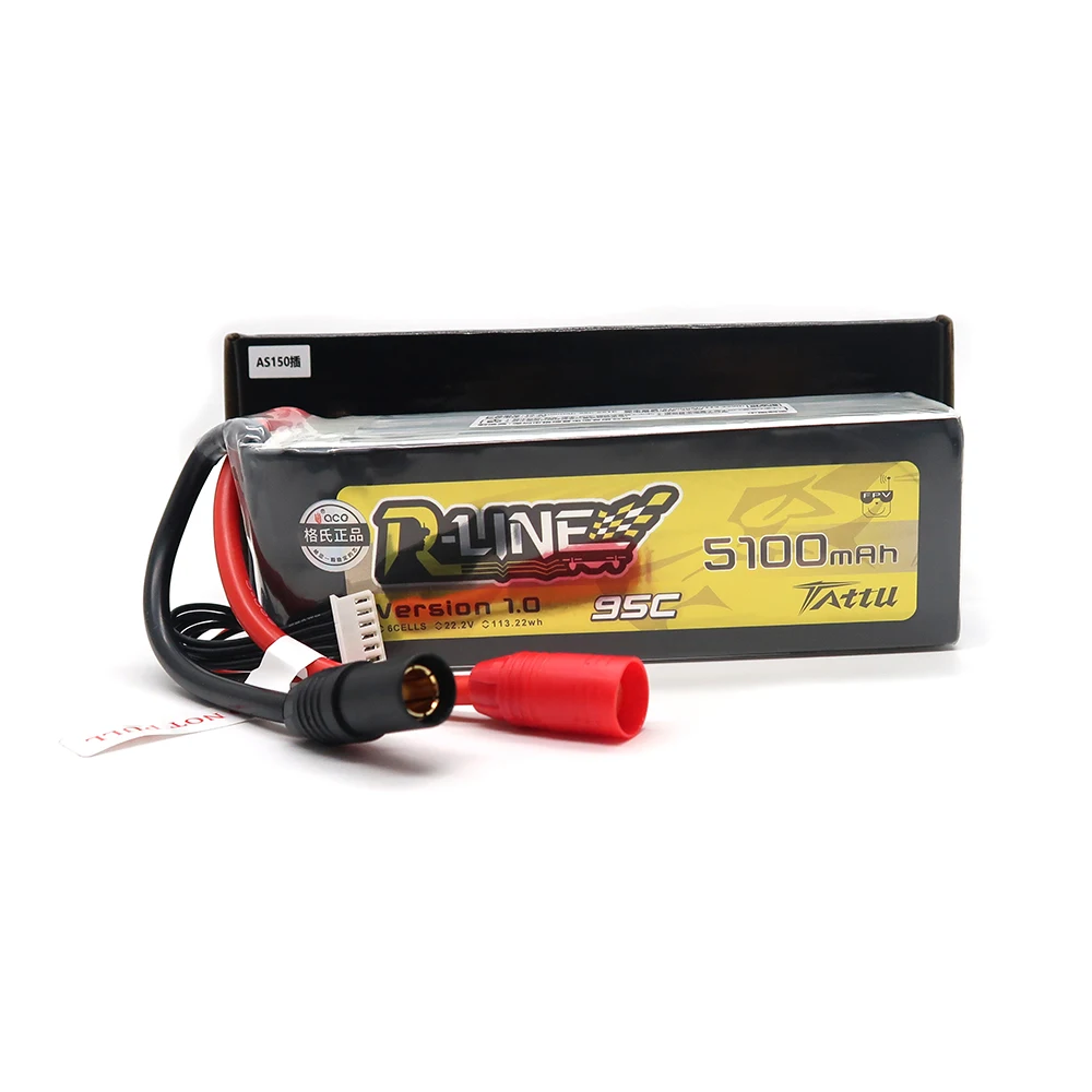 【2個セット】Tattu R-Line1.0 6S 95C 5100mAhリポ 2個セット】Tattu R-Line1.0 6S 95C 5100mAhリポ（2個セットTattu R-