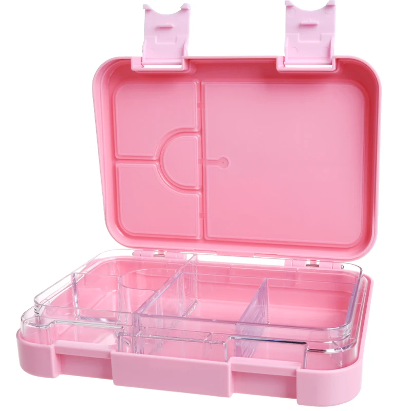 Bento Lunch Box — Pink / 4 Compartments