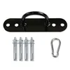 Battle rope black rounded corner fastener with gourd lock buckle