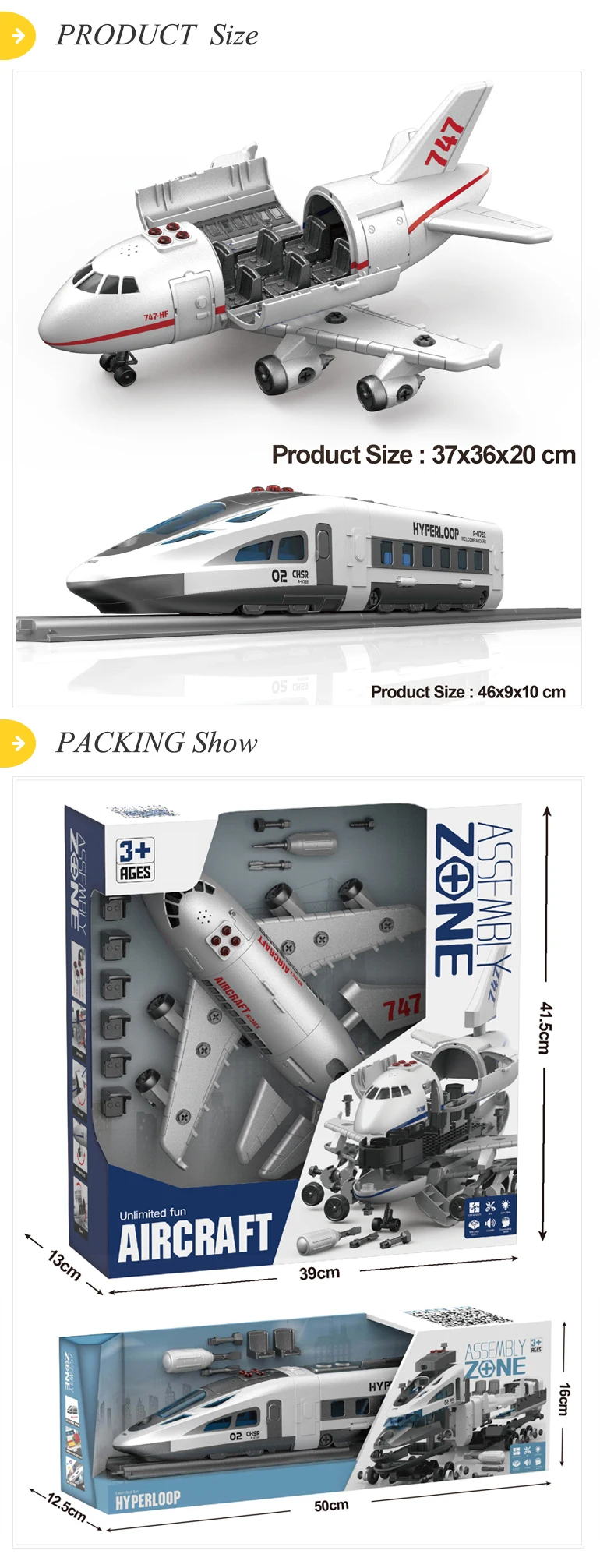 Aircraft Building Block Plastic Vehicle Diy Assemble Models Kids Buy