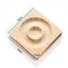 Square wooden plate