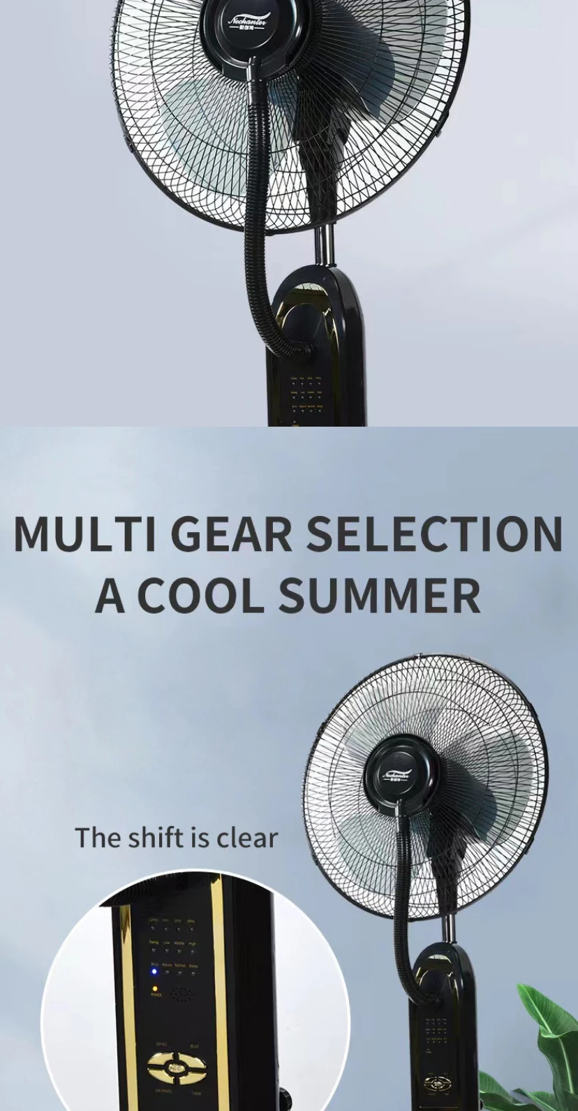 Technology Electric Stand Fan, 75, Plastic - detail 8