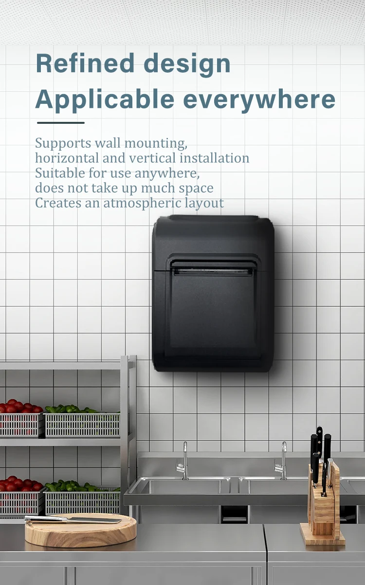 JP-R80F 220MM/s Direct Thermal Printer 80mm Auto Cutter with Wi-Fi 3 Inch Receipt Imprimante Pos Barcode Bill Stock Printer