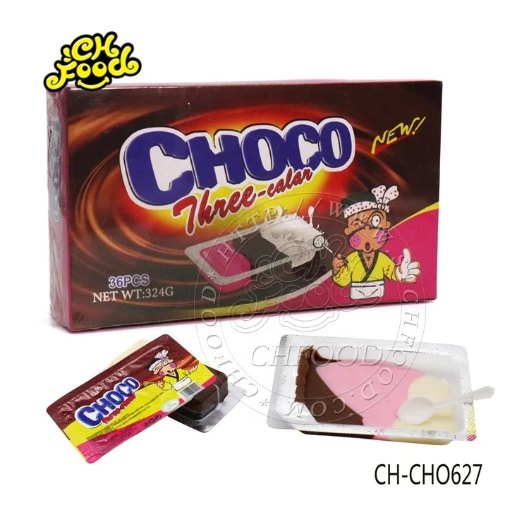 36pcs 3 in 1 Strawberry Milk Chocolate Spread for Children Halal Chocolate Candy Sweets Wholesale China
