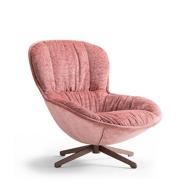 pink feather chair