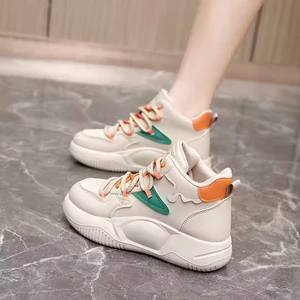 K8638 Casual Single Shoes Fashionable Breathable Board Shoes Thick Sole Heightening Women's Shoes