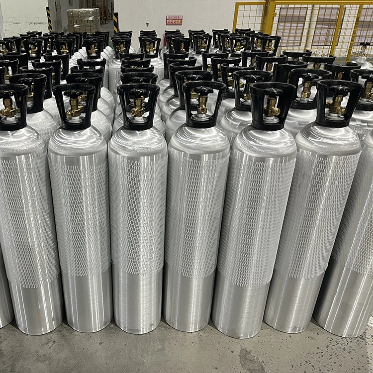 DOT3AL ISO7866 Standard 20L Aluminium Cylinder Food Grade CO2 Tank Carbon Dioxide Cylinders