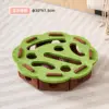 【Encaje Verde Marrón】Rompecabezas de Bola Laberinto para Gatos