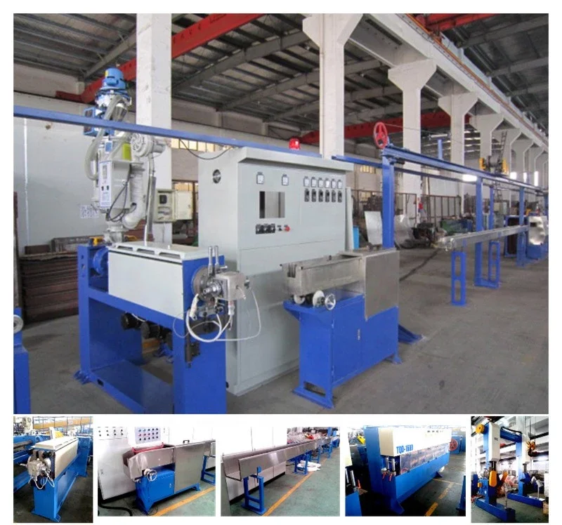 Copper Wire Extrusion  Cable Making Machine Electrical Wire and  Cable Extruding Machines for PVC Nylon Extruder Machine