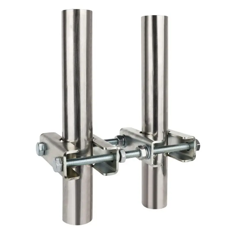 Mechanically Sturdy Custom Outdoor Mounting Antenna Bracket Mast Pole with Heavy-Duty Satellite Bracket for Secure Mounting