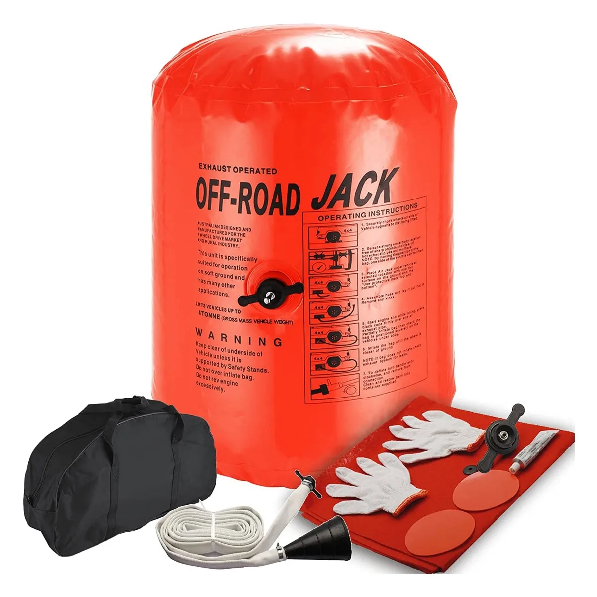 4 Ton Exhaust Air Jack Lifting With Bag For Vehicle Car Truck