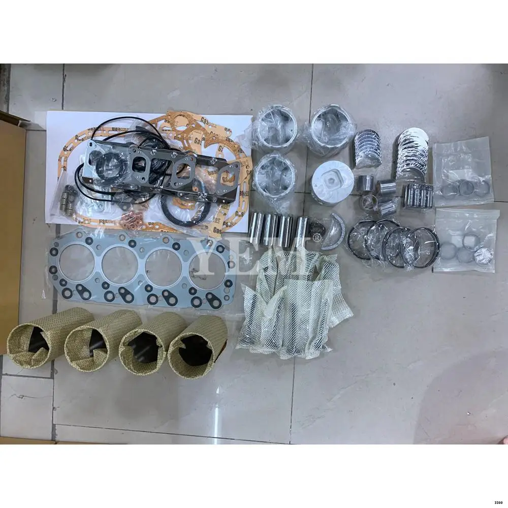 Engine Rebuilding Kit With Full Gasket Set Piston Rings Liner Bearing Valves For Isuzu D201