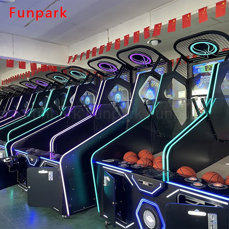 FunPark Hot Selling Multiplayer Online Street Basketball Arcade Game Machine for Indoor Amusement Park manufacture