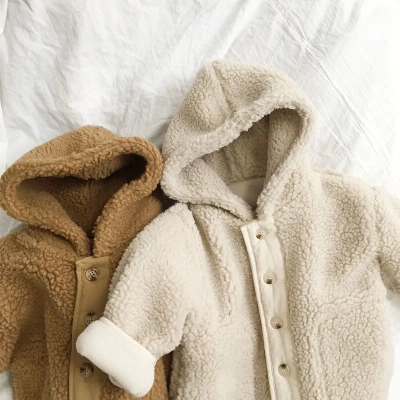 Children Winter Clothing Plush Jacket Girls Long Sleeve Clothes Kids Coat  Children Children's Coat Cashmere Thickened Coat
