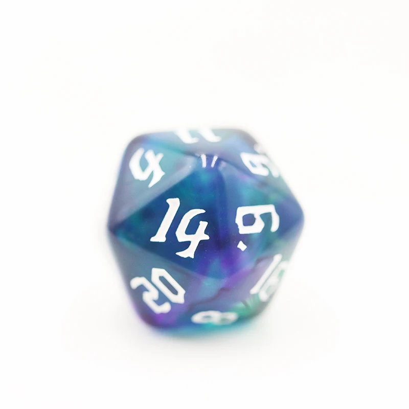 High Quality D&D Polyhedral Custom Acrylic Borad Game Dice manufacture