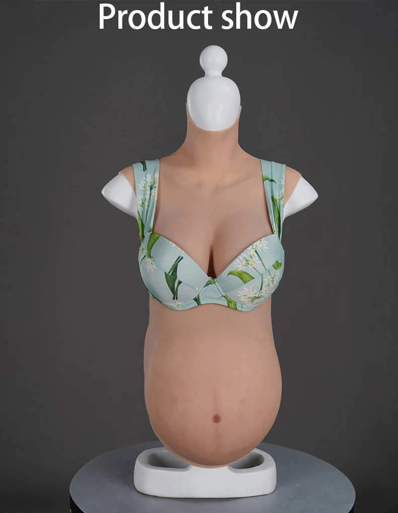 gemelas silicona artificial embarazada vientre falso tetas falso bebé bump  unisex para traje película apoyos