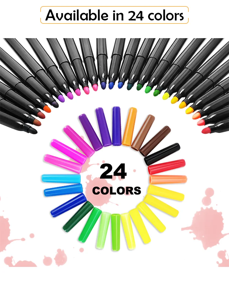 Box Packs Washable Markers for Kids - DIY Promotional Textile Markers