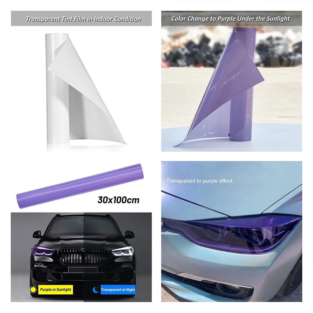 Tpu Car Headlight Protection Film Ppf Paint Protection Photochromic Film For Any Auto Motorcycle