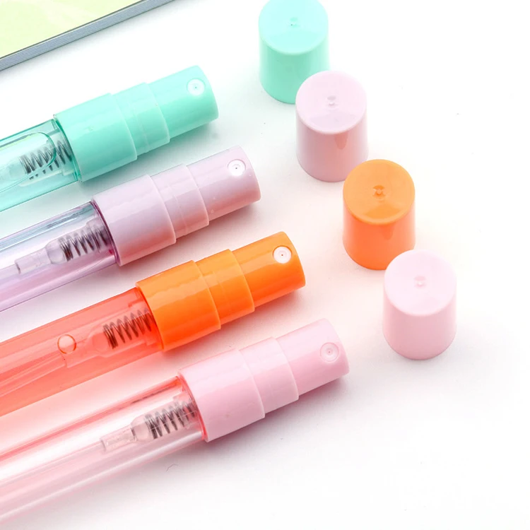 High Quality Factory Custom 5ml Custom Logo Screen Clean Phone Holder Plastic Spray Ball Pen with Hand Alcohol Spray Sanitizer