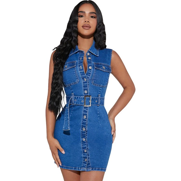 peppermayo denim dress Hayes Midi The bustier detailing adds a touch of structure and elegance Women's Denim Outfits - Timeless