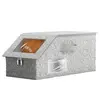 Caja de almacenamiento para sombreros con manchas grises