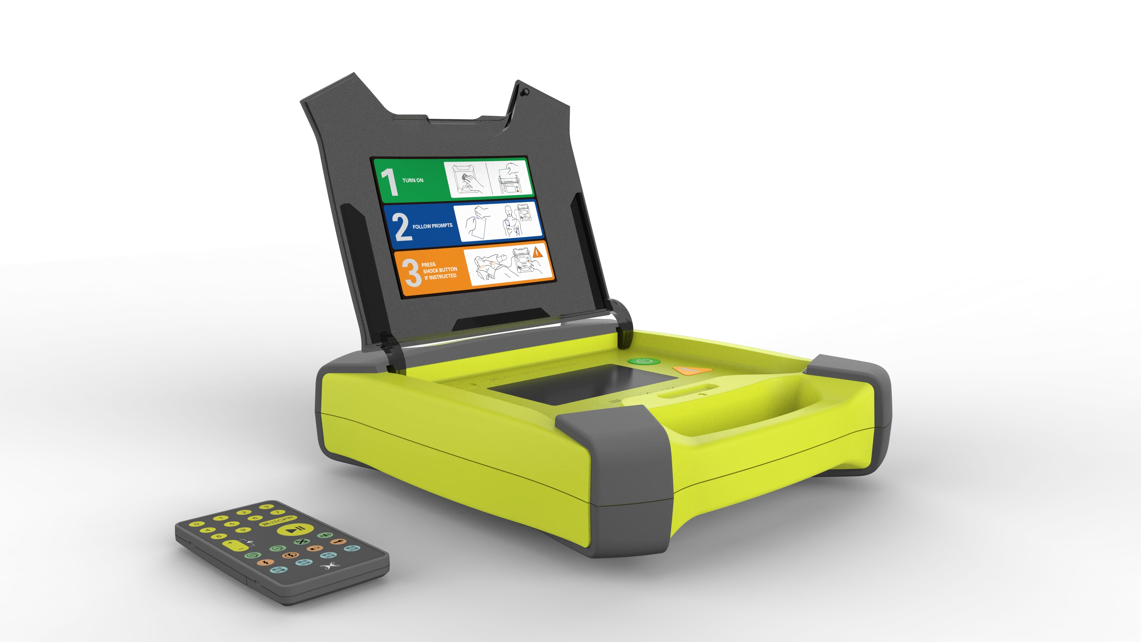 XFT-120G Automated External Defibrillator Portable AED Trainer with Realistic CPR Feedback