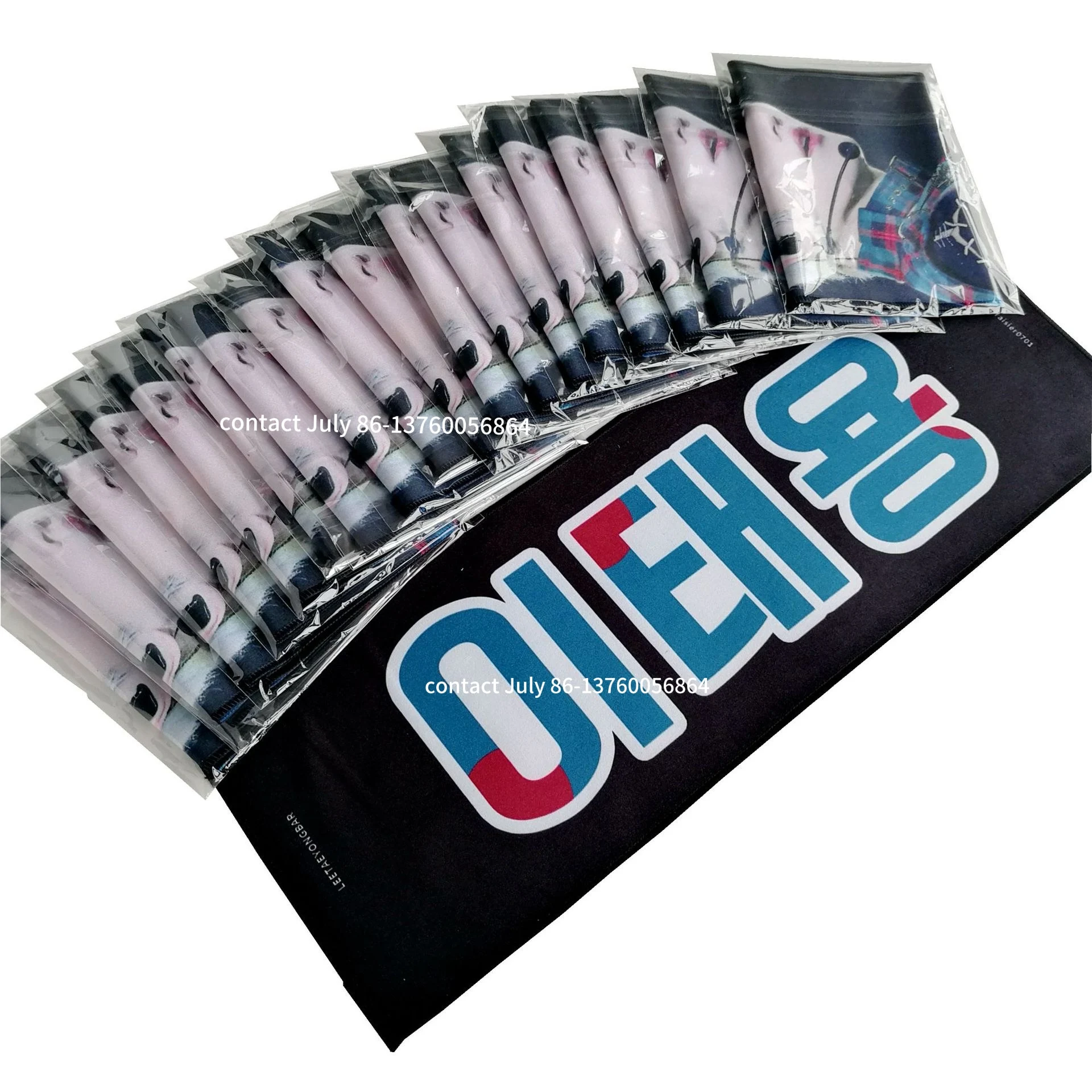 高品質kpopスローガンタオルカスタムk-pop生地バナー魔法反射