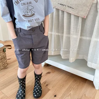 2025 Korean Children's Summer New Style Children's Korean Summer Workwear Pants and Shorts for Girls and Boys