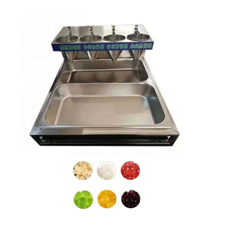 High Capacity Automatic Popping Boba Pearls Equipment Explosion Bead Bubble Tea Jelly Balls Making Machine