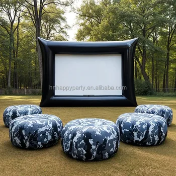 Hot Sale Outdoor Movie Screen Commercial Inflatable Outdoor Movie Screen and Seating Set for party events