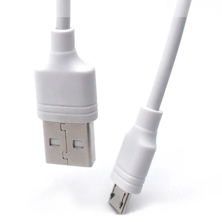 Новый дизайн, круглые ПВХ USB-кабели для передачи данных, разъем A-Micro B, USB-кабель для зарядки