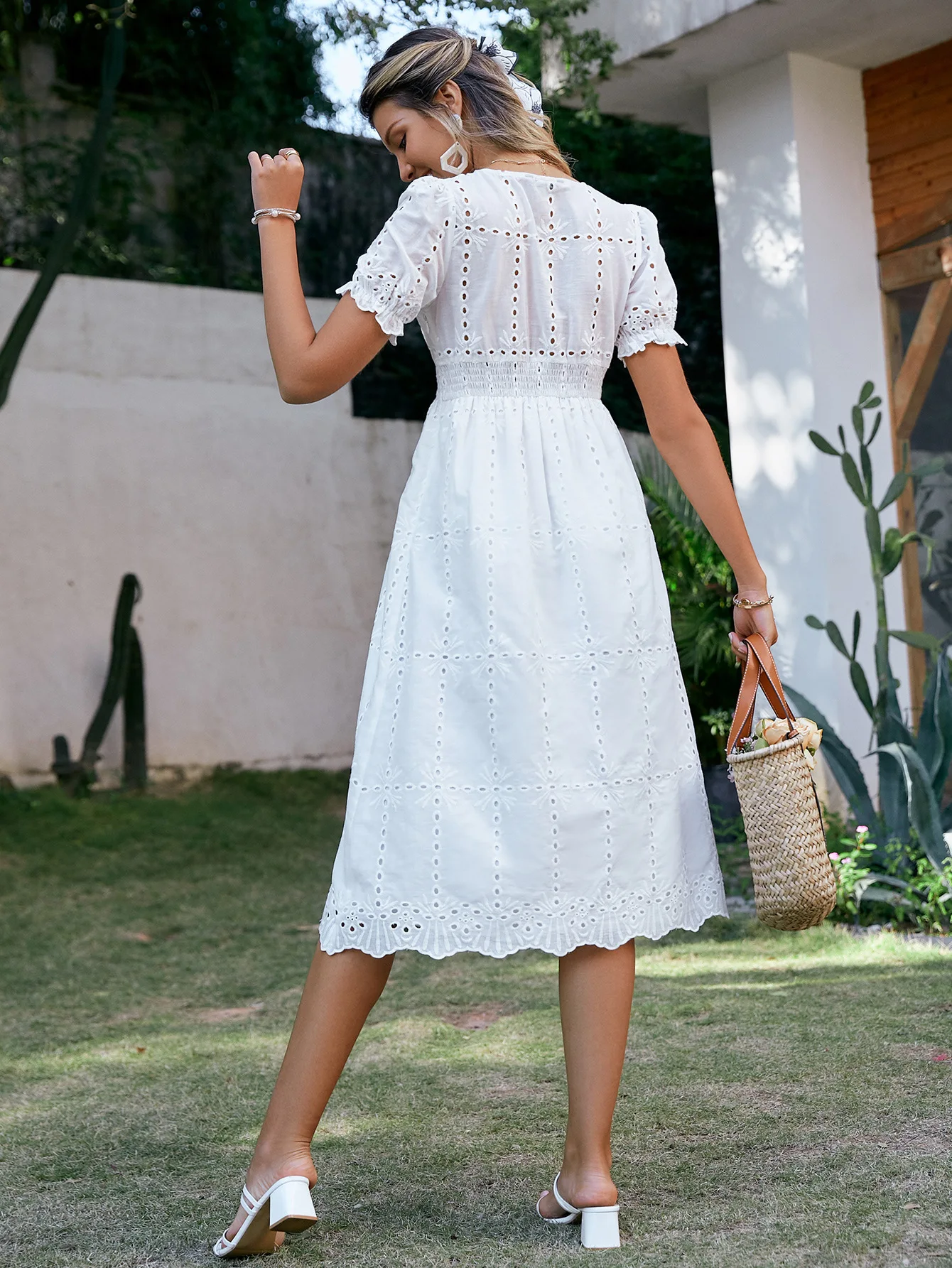 linen shirt dress midi Linen Cotton Midi Shirt Dress main image 1