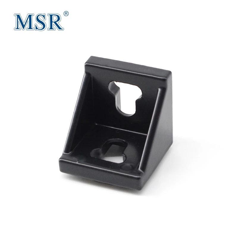 Китай MSR 4545A, внутренний угловой кронштейн, 10 угловых кронштейнов, углы, углы для 45x45 мм, T слот, алюминиевый профиль #1030