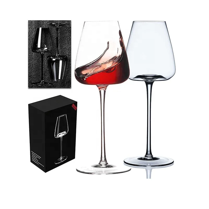 Red Wine glasses Elegant Unique Wine glasses-Concave Base with