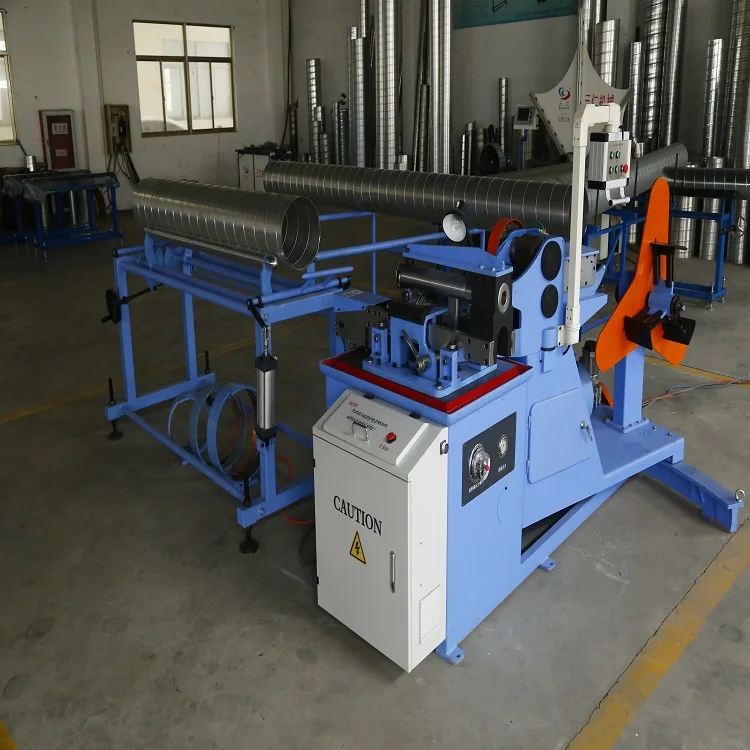 Round Air Duct Manufacturing Machine With High Speed Rolling Shear Or ...