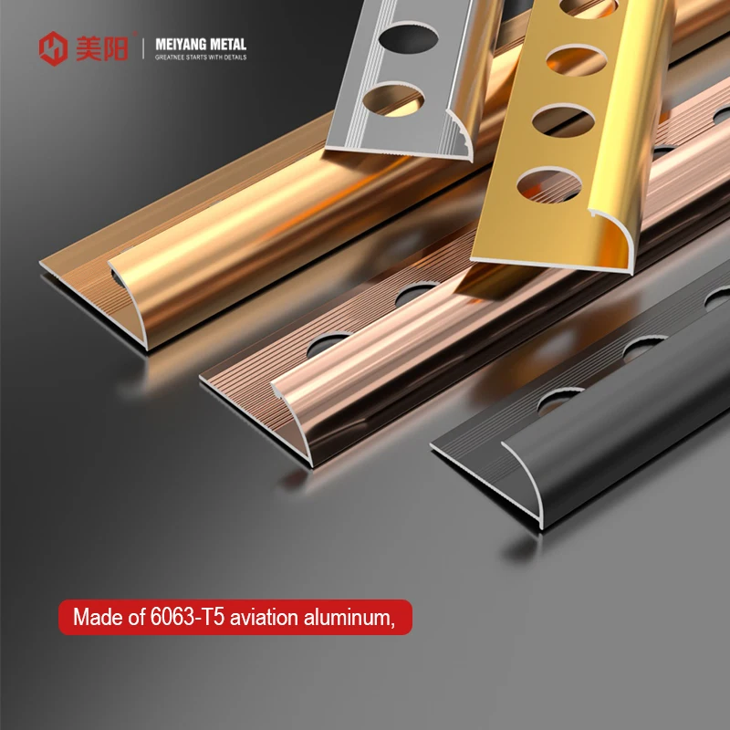 New arrival sealing line skirting board flooring aviation Aluminum Alloy Edge Trim Trim Decorative Corner Edge Tile Trim