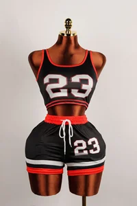 Dropshipping New Arrivals 2026 Summer Women Clothing Trendy Sports Casual Mini Shorts Set