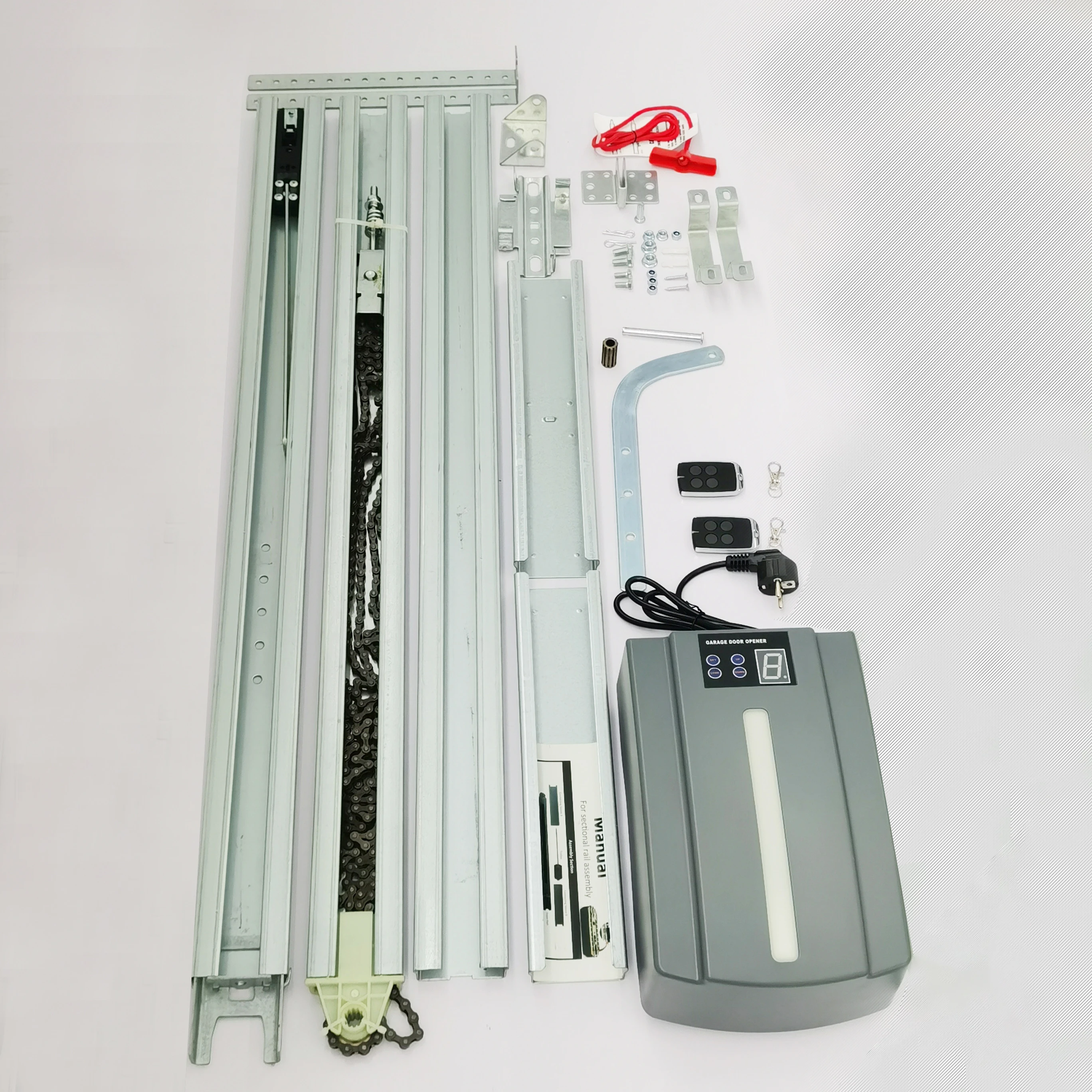 Chain Drive Mechanism Central Rolling Motor Power Lift Garage Door Opener with LED Bulbs