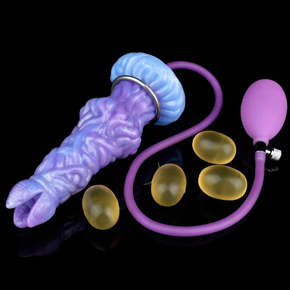 nox sex toys Nymf Mystical Shard : Green to Purple Bud Dildo