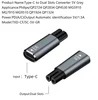สีเทา - 5V ช่องเสียบคู่ GR