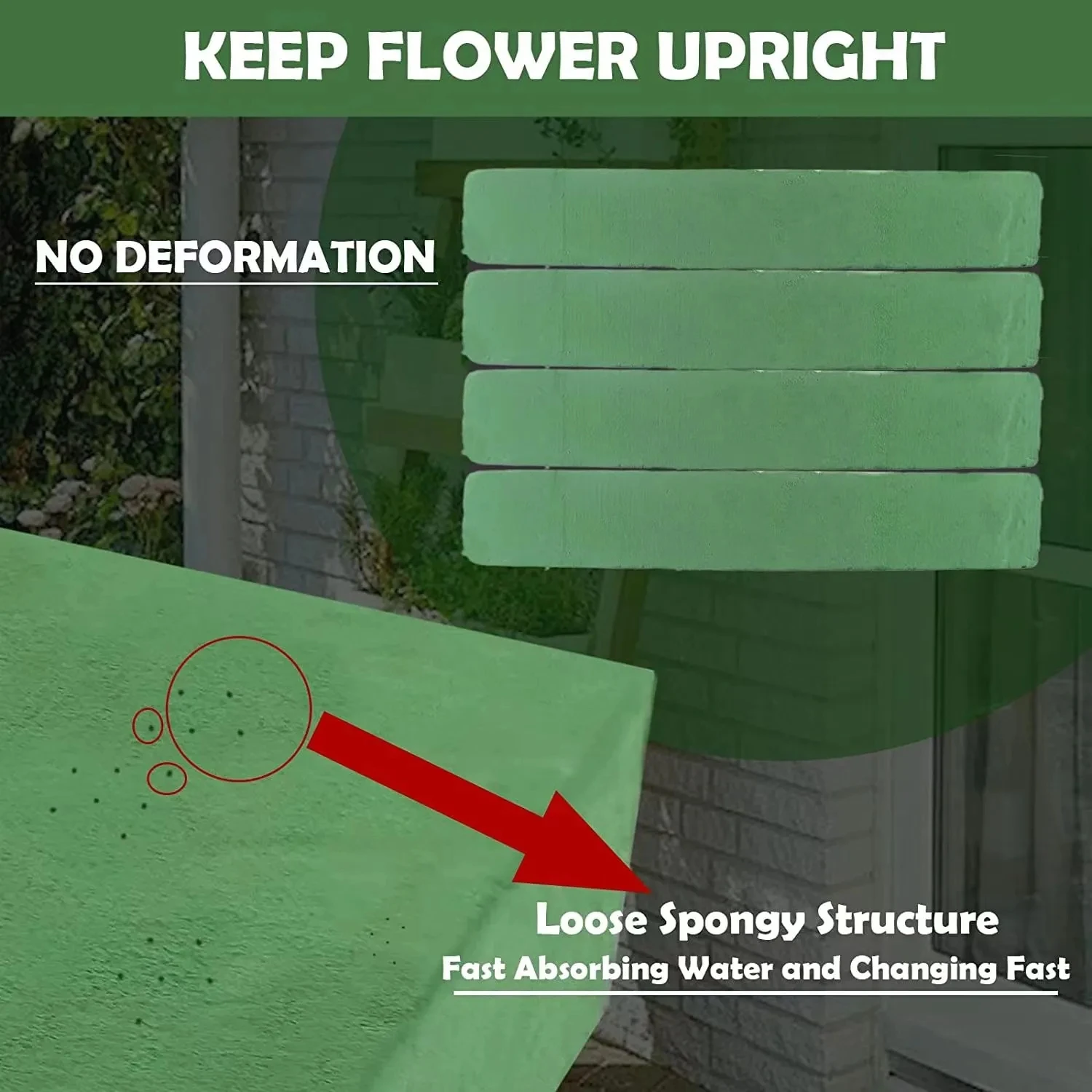 Wet And Dry Floral Foam Blocks Flower Arrangement Green Oasis Floral