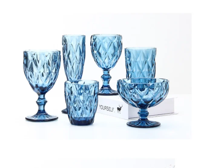 wine glass with lid Clear Colored Wine Glasses Set of 4
