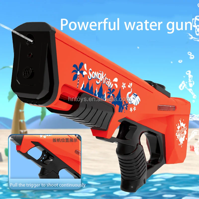 Songkran New Water Squirt Guns Electric Water Gun Toy Automatic Kids