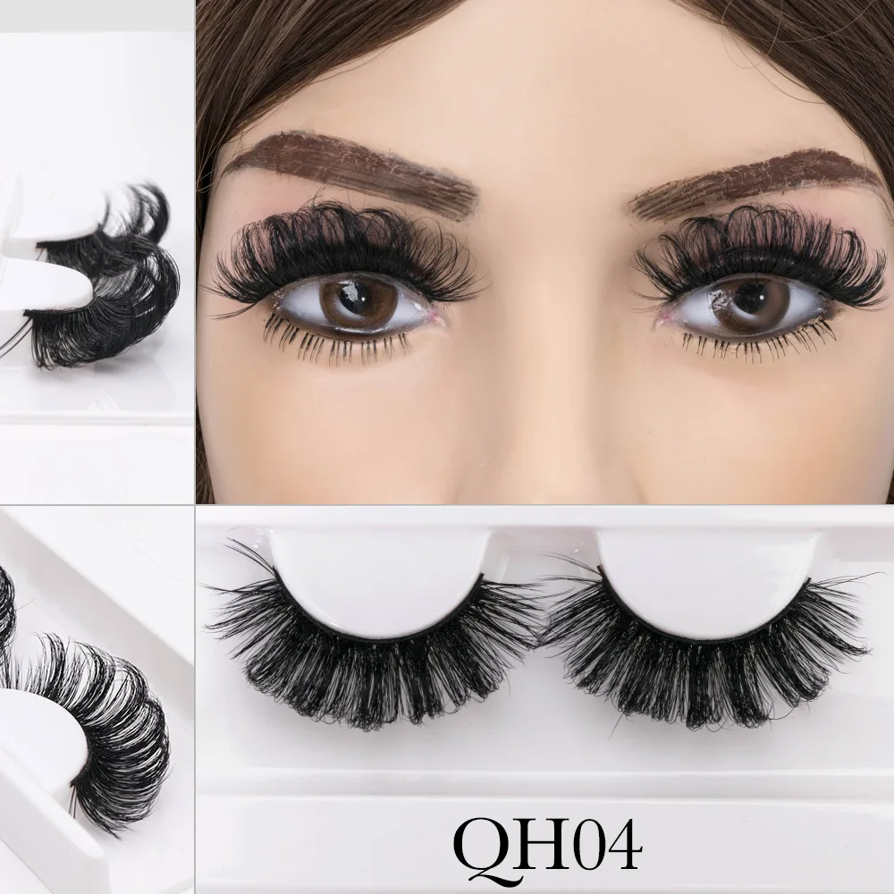 Curl False Lashes Wholesale Mink Eyelashes 25mm-30mm Russian Deep Curl ...