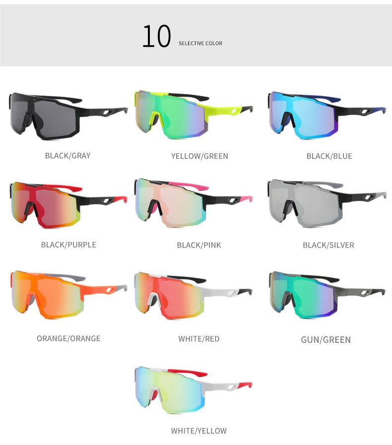 Custom Mountain Bike Riding Cycling Pc Glasses Sport Sunglasses Polarized  For Men And Women