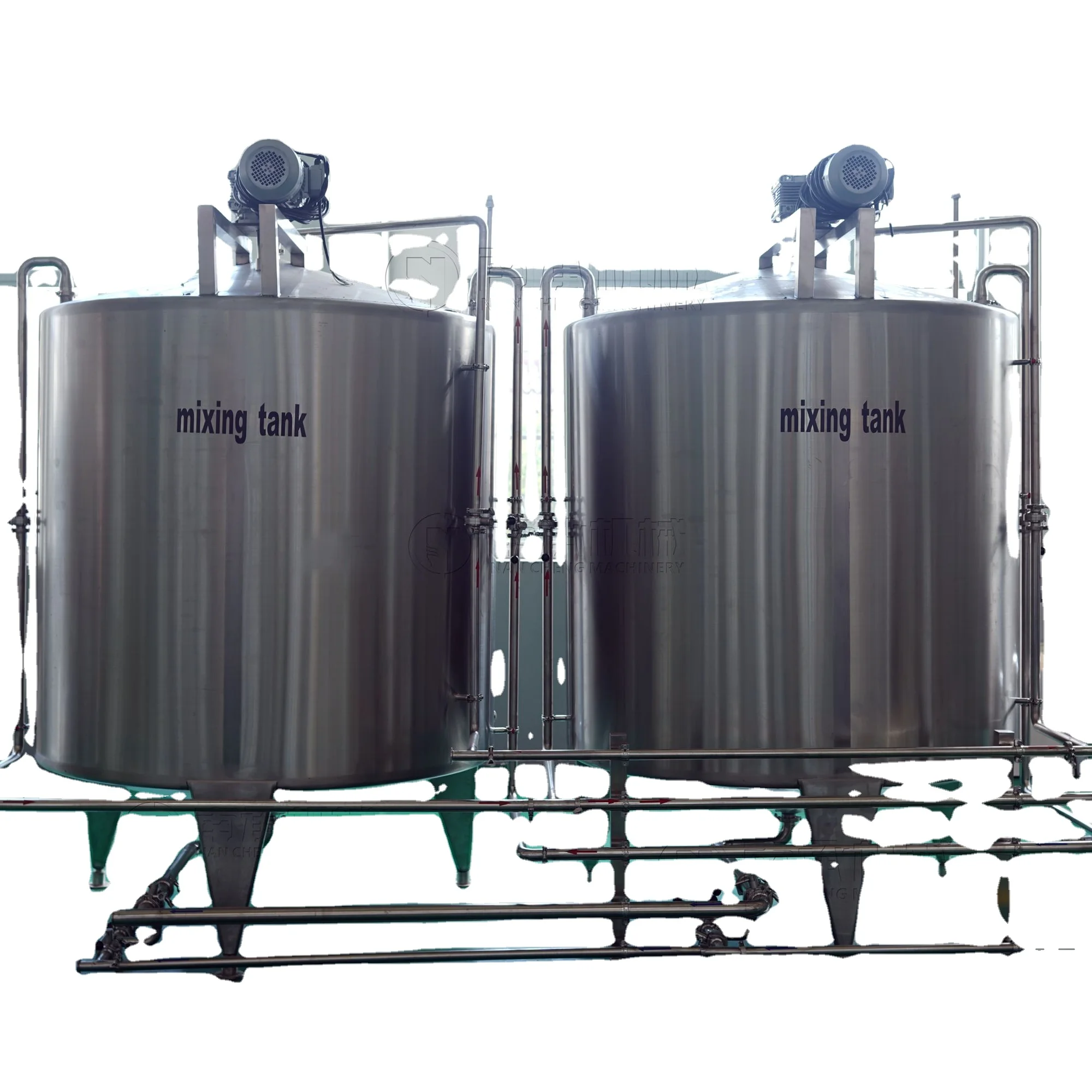 Stainless Steel Tank Solution for Heating Homogenizing Mixing Tank Agitator System for Cosmetics and Shampoo with Mixer Machine