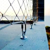 Zoo animal exhibit stainless steel rope mesh