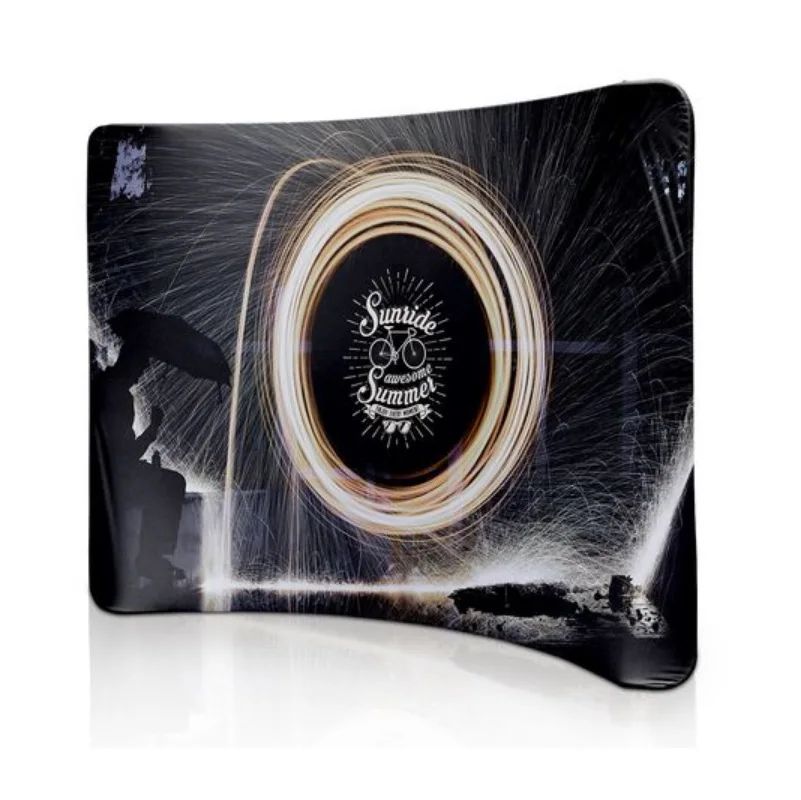 Custom 8ft Party Straight Backdrop 10ft Portable Advertising Pop up Backdrop Wedding Event Straight Backdrop Banner