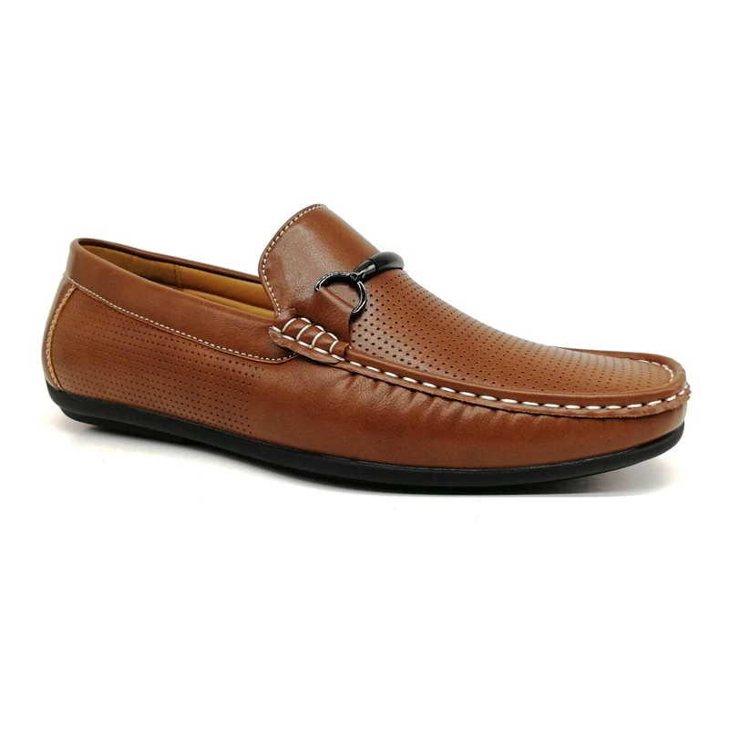 Leather Men's Casual Shoes Breathable Moccasins Loafers Slip On Driving Shoes US