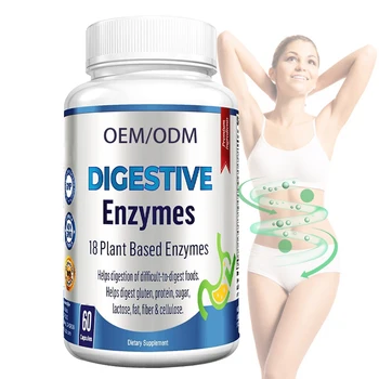 Best Selling Products OEM Private Label Digestion And Gas Relief Supplement Helps Acid Reflux Digestion Enzyme Tablets